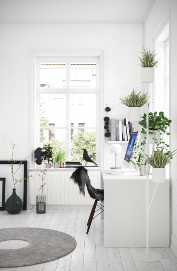 Ruang Kerja dengan Pemandangan Alam